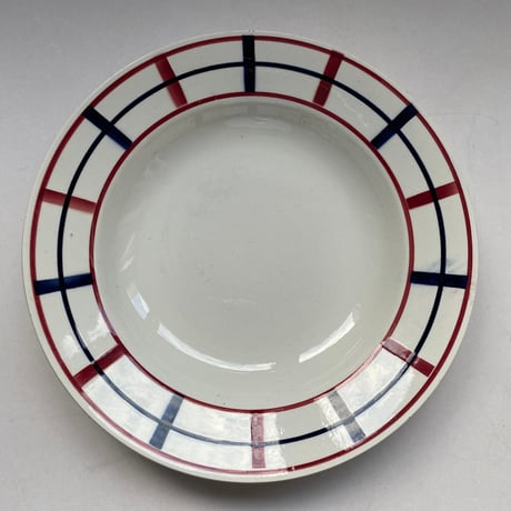 1920年代　サンタマン　ライン　スーププレート　トリコロール　1−１４