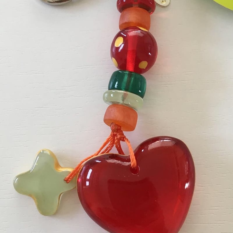 小物 Lalo lalo treasures/キーホルダー ハート RED | ranhansya