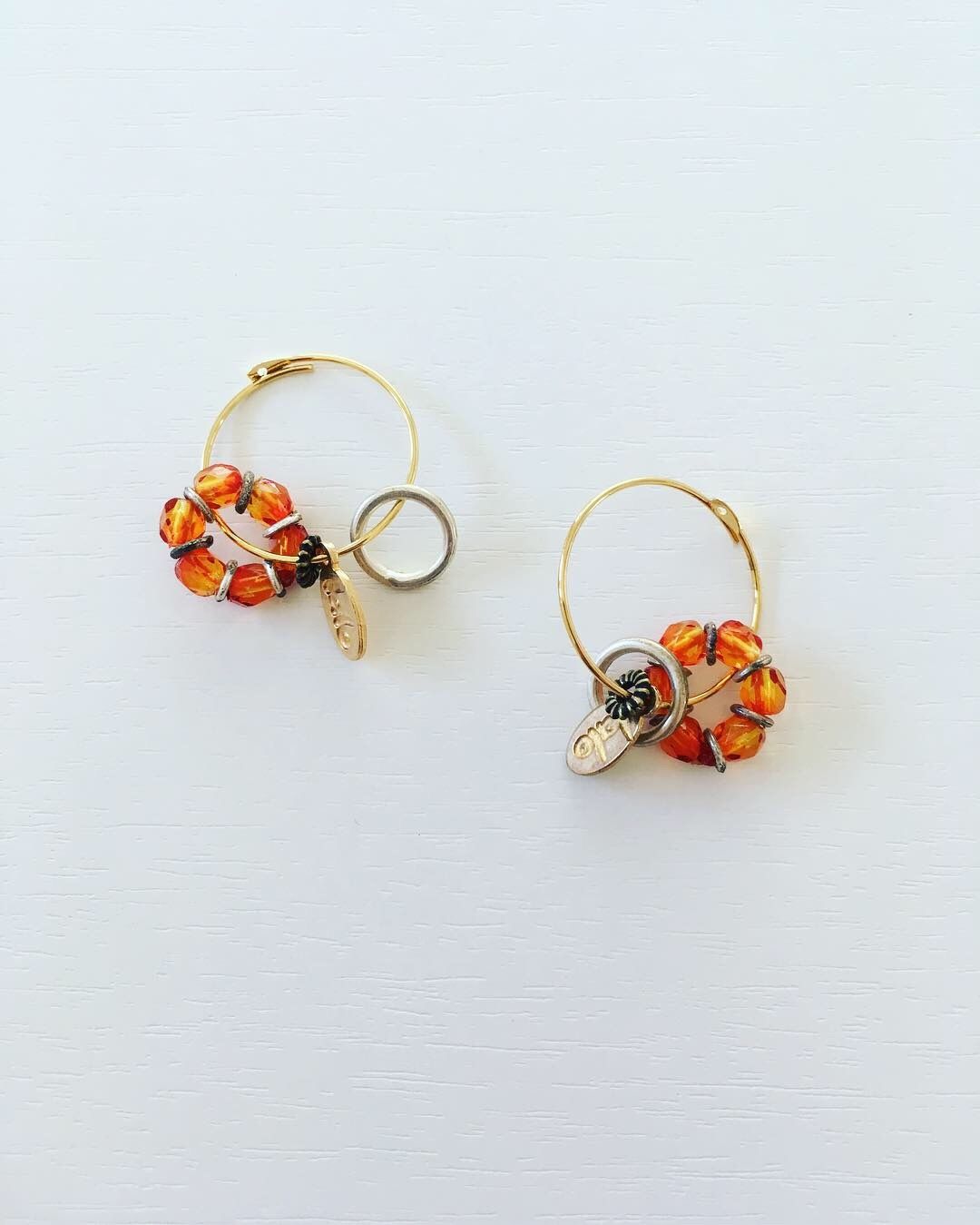 lalo treasures/フープピアス ORANGE | ranhansya