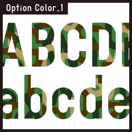 NUMBER color font（ナンバー カラーフォント）