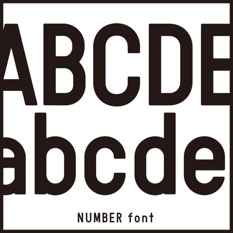 NUMBER font（ナンバー フォント）