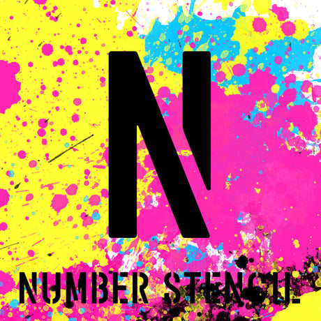 NUMBER STENCIL font（ナンバーステンシル フォント）