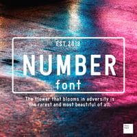 NUMBER font（ナンバー フォント）