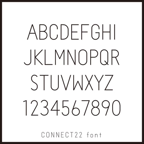 CONNECT22 font（コネクト22フォント）