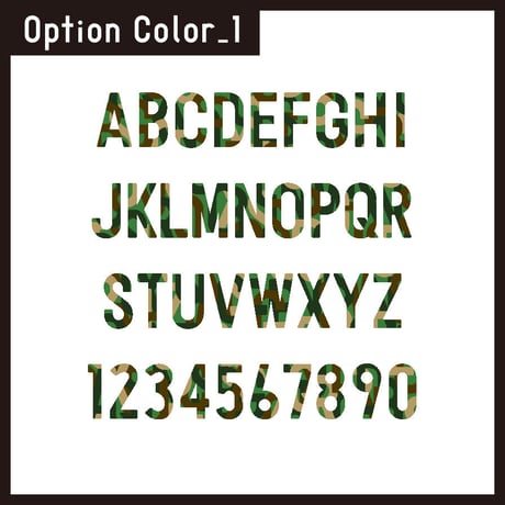 NUMBER color font（ナンバー カラーフォント）