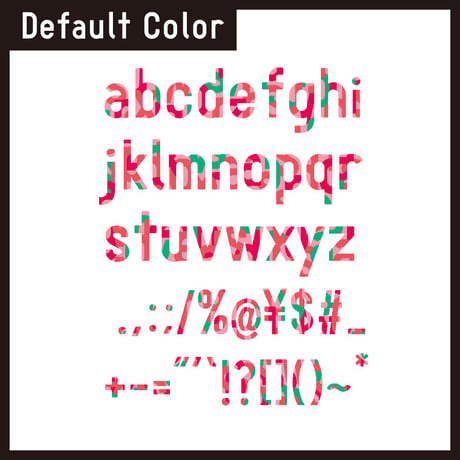 NUMBER color font（ナンバー カラーフォント）
