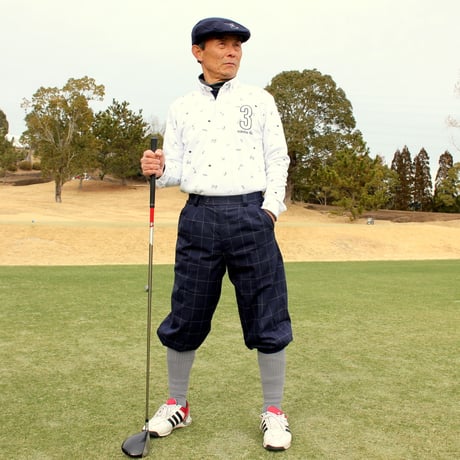 【送料無料】ゴルフウェア　 ニッカボッカーズ（メンズパンツ）ウィンドウペン柄　【 3シーズン（春夏秋）用】