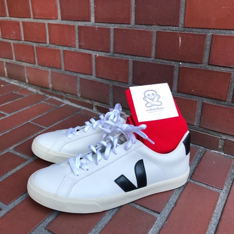 VEJA ヴェジャ  ESPLAR  レザースニーカー   EXTRA-WHITE BLACK (MENS)
