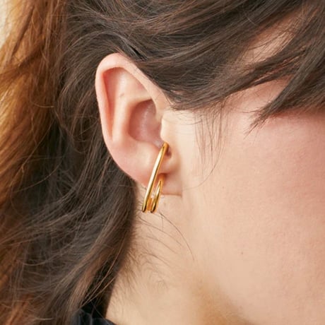 Feeka フィーカ　Boucles d'oreilles Tiffen ダブルラウンドフープピアス