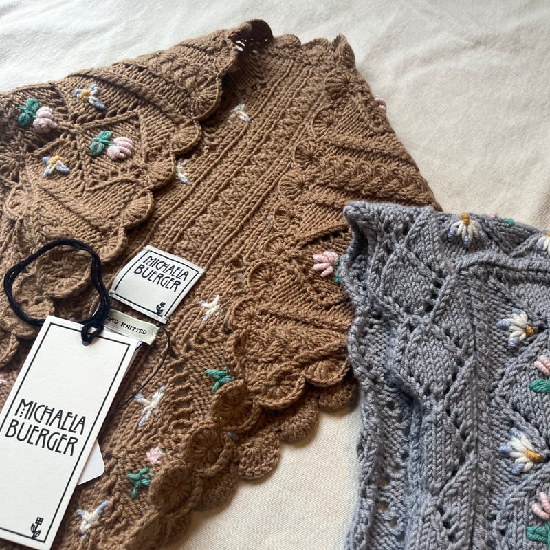 ⭐️美品　MICHAELA RUFFGAR ミカエラ ウール 手編みジャケット ⭐️美品 MICHAELA RUFFGAR ミカエラ ウール 手編みジャケット