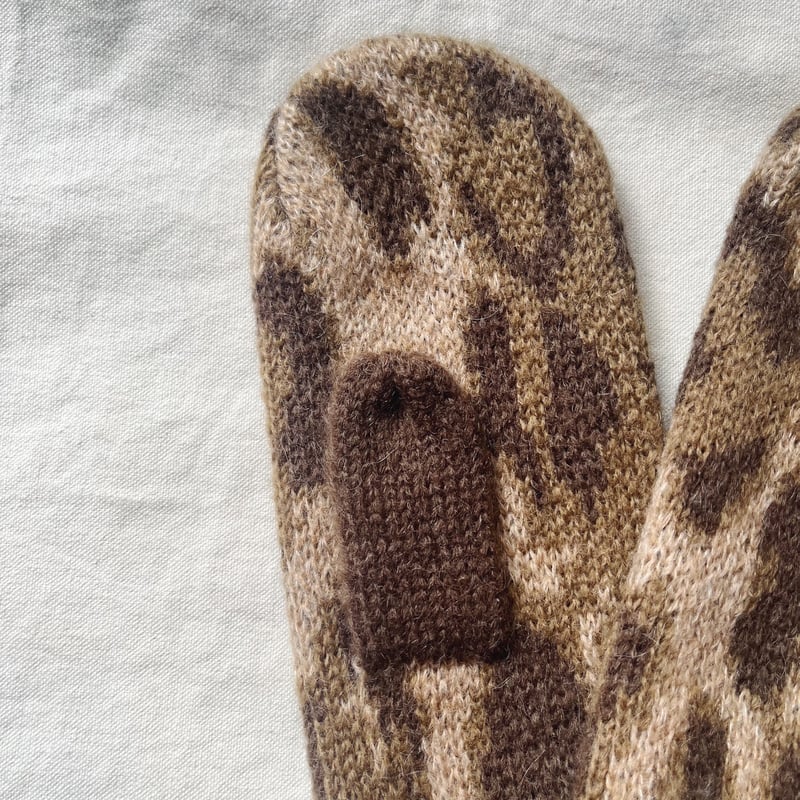 DAMSON MADDER ダムソン マダー レオパード柄ミトン | Havane