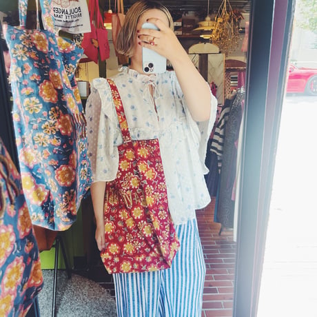 Jamini PARIS ジャミニ パリ フランス語ロゴコットンバッグ