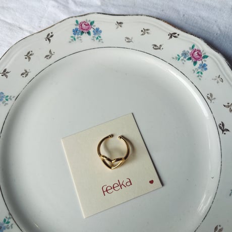 Feeka フィーカ　Bague Lovely　オープンハートリング