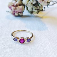 Nouvel Amour  ヌーベルアムール　ピンク・パープルクォーツリング
