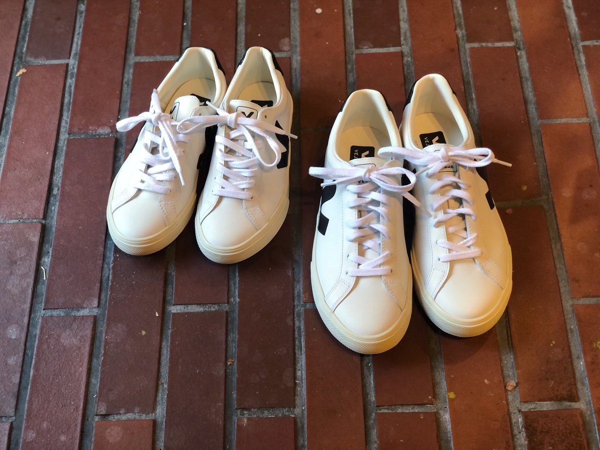 VEJA ヴェジャ ESPLAR レザースニーカー EXTRA-WHITE BLACK