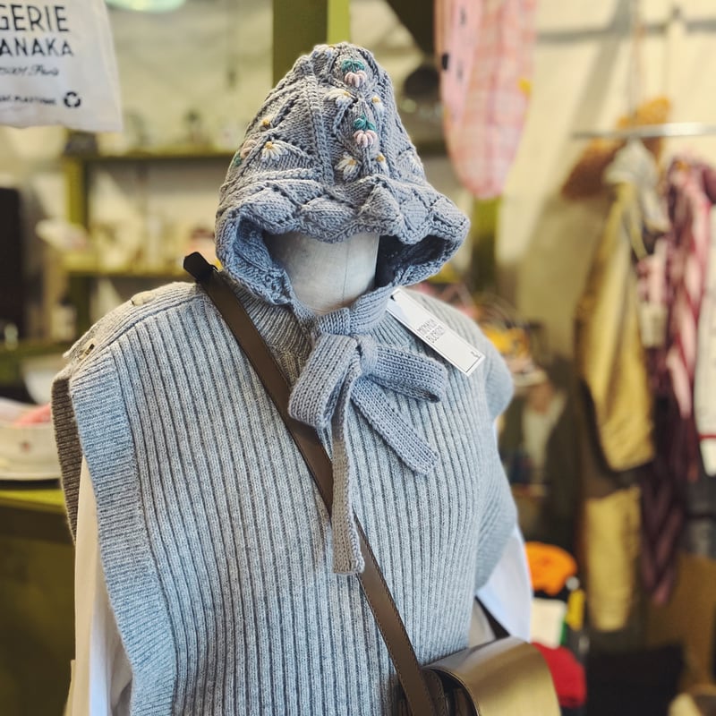 Michaela Buerger ミカエラ ビュルガー ハンドニットボネット | Havane