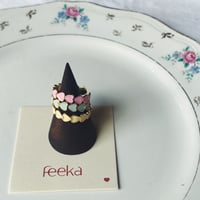 Feeka フィーカ　Bague Cora　エナメルハートリング  ＜３colors＞