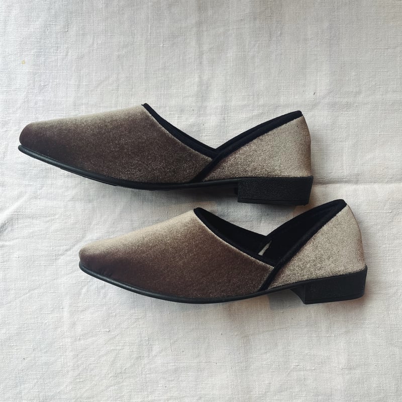 JAVERFLEX ジャバフレックス ベルベットスリッポンシューズ | Havane