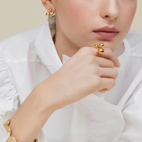 Feeka フィーカ　bague Mini Maude  デザインリング　＜ゴールド・シルバー＞