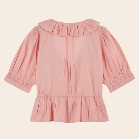 EMILE ET IDA エミールエイダ  フリルVネックショートスリーブブラウス(２colors)