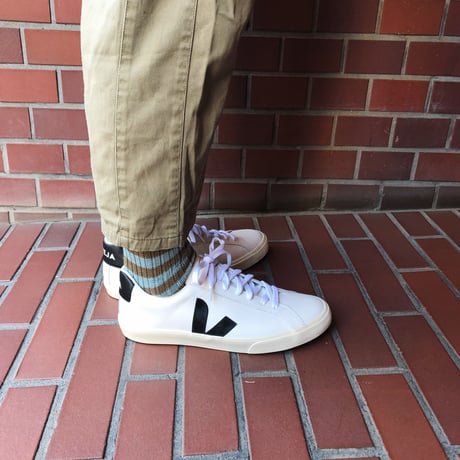 VEJA ヴェジャ  ESPLAR  レザースニーカー   EXTRA-WHITE BLACK (MENS)