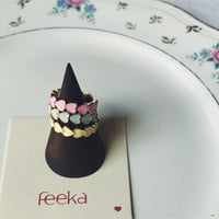Feeka フィーカ　Bague Cora　エナメルハートリング  ＜３colors＞