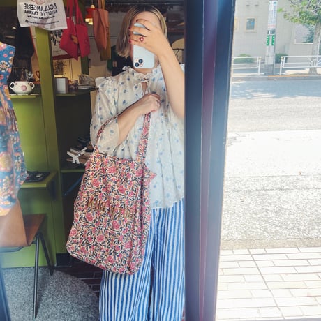 Jamini PARIS ジャミニ パリ フランス語ロゴコットンバッグ