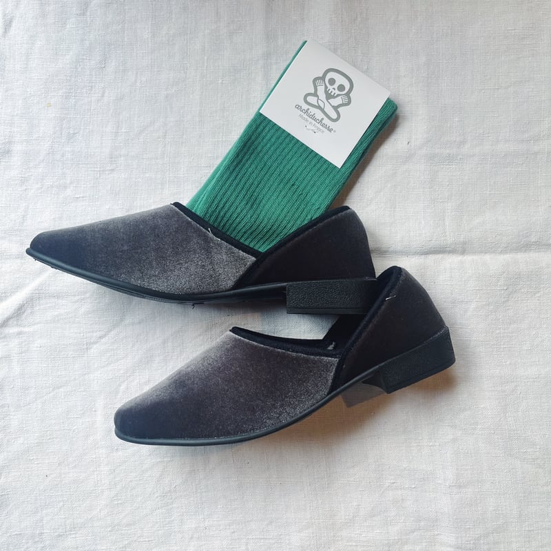 JAVERFLEX ジャバフレックス ベルベットスリッポンシューズ | Havane