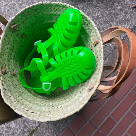 MÉDUSE　メデュース  ラバーグルカサンダル VERT FLUO 蛍光グリーン
