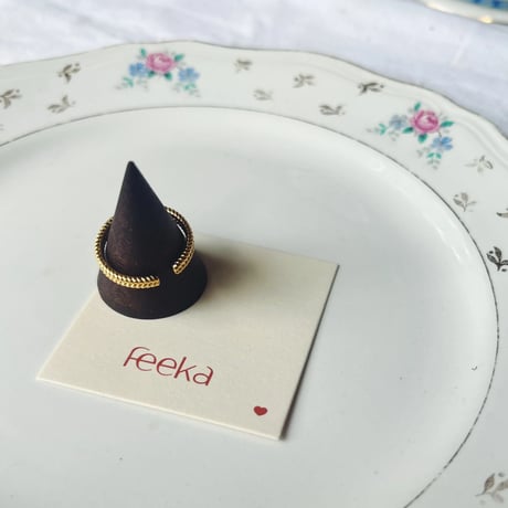 Feeka フィーカ　Bague Suki　ゴールドリング