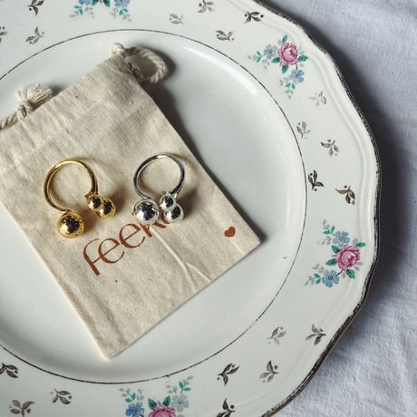 Feeka フィーカ　bague Mini Maude  デザインリング　＜ゴールド・シルバー＞
