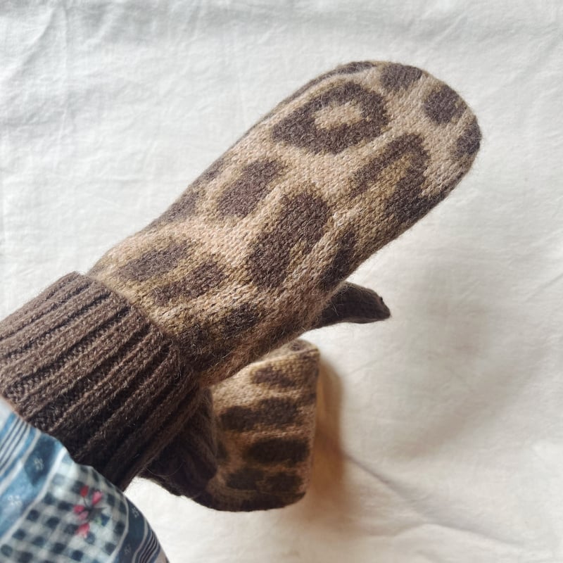 DAMSON MADDER ダムソン マダー レオパード柄ミトン | Havane