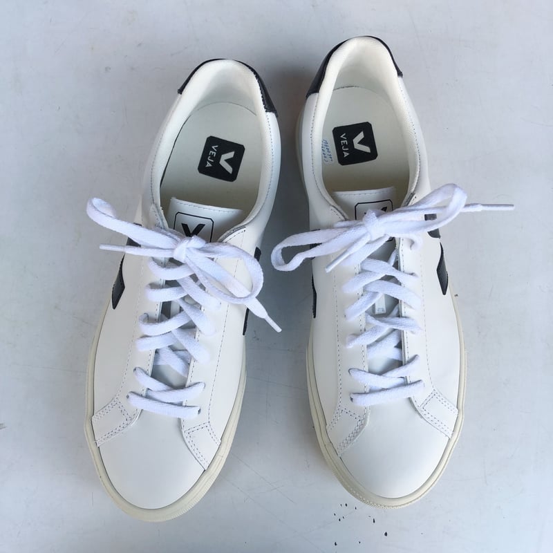 VEJA ヴェジャ ESPLAR レザースニーカー EXTRA-WHITE BLACK VEJA ヴェジャ ESPLAR レザースニーカー EXTRA-WHITE BLACK