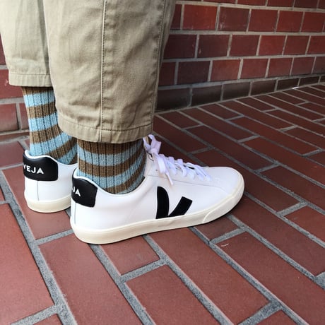 VEJA ヴェジャ  ESPLAR  レザースニーカー   EXTRA-WHITE BLACK (MENS)