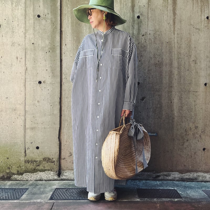 T.yamai paris ティヤマイパリ セルロースストライプロング