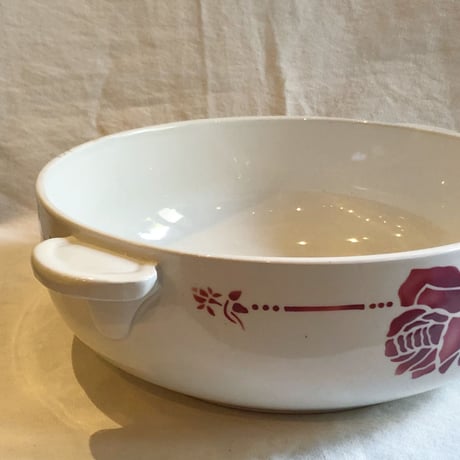 France ヴィンテージ レッドローズ　スーピエール 25cm