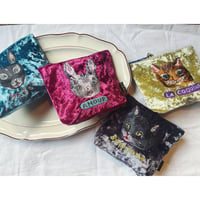 Nathalie Lete ナタリーレテ　ベルベット刺繍ポーチ