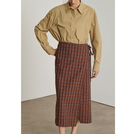soeur  スール　CONSTANCE チェック柄巻きスカート