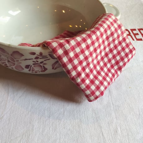 France ヴィンテージ レッドローズ　スーピエール 23cm