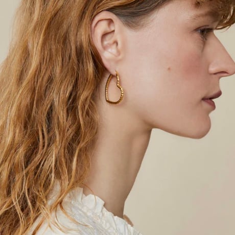 Feeka フィーカ　Boucles d'oreilles Aime　ハートフープピアス