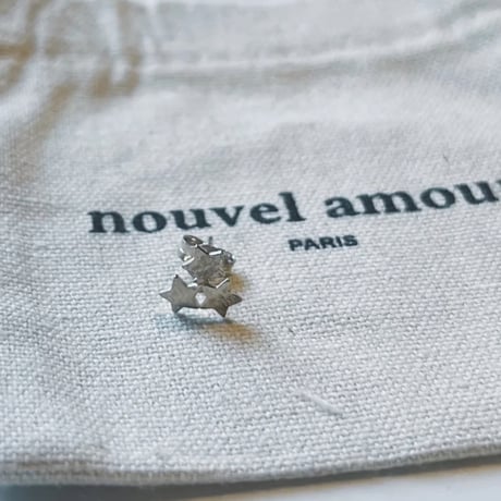Nouvel Amour  ヌーベルアムール  ３スター片耳ピアス