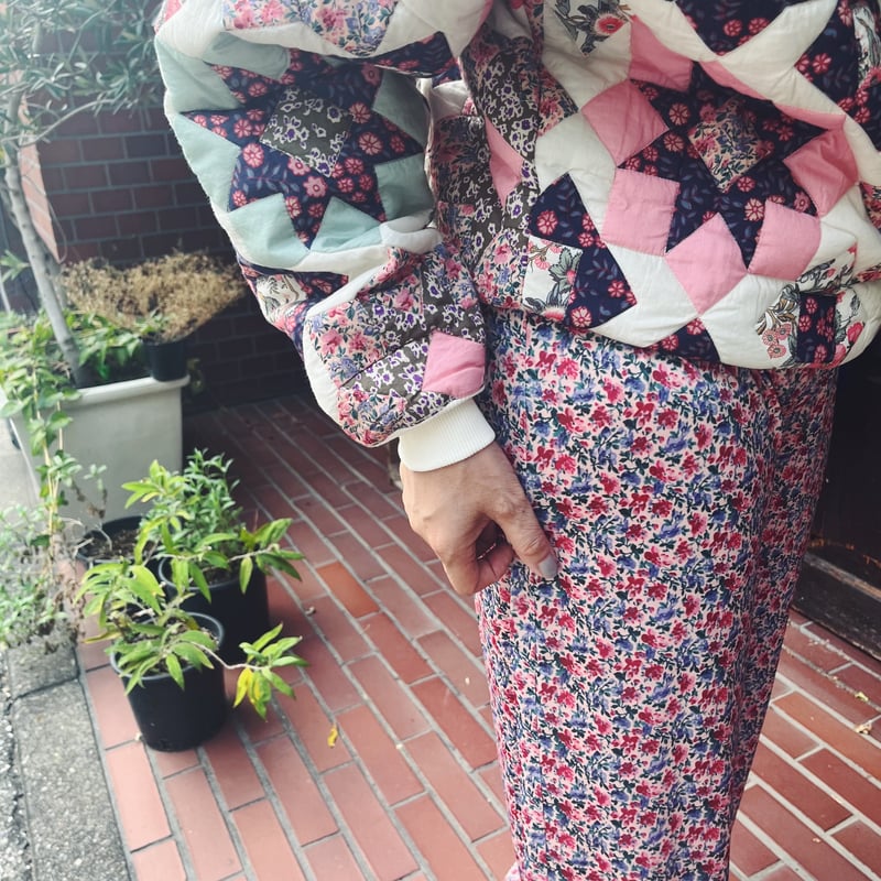 LOUISE MISHA ルイーズミーシャ PANTINE 花柄パッチワークキルティング  