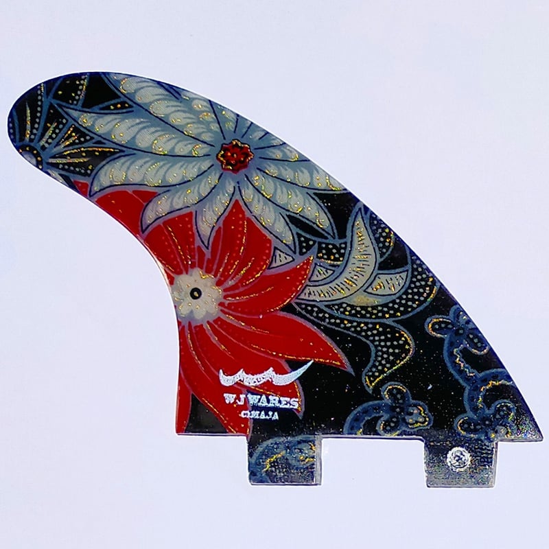 FCS トライフィン Mサイズ バティックフィン ハイビスカス FCS トライフィン Mサイズ バティックフィン | WJ WARES