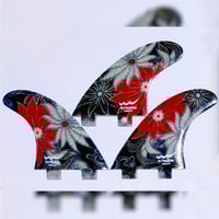 FCS トライフィン Mサイズ バティックフィン ハイビスカス | WJ WARES