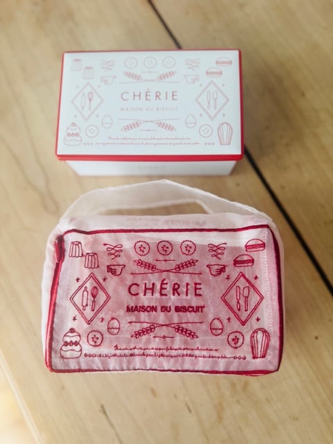CHÉRIE/BT 【白】ビスキュイ缶ポーチ1枚 | CHERIE