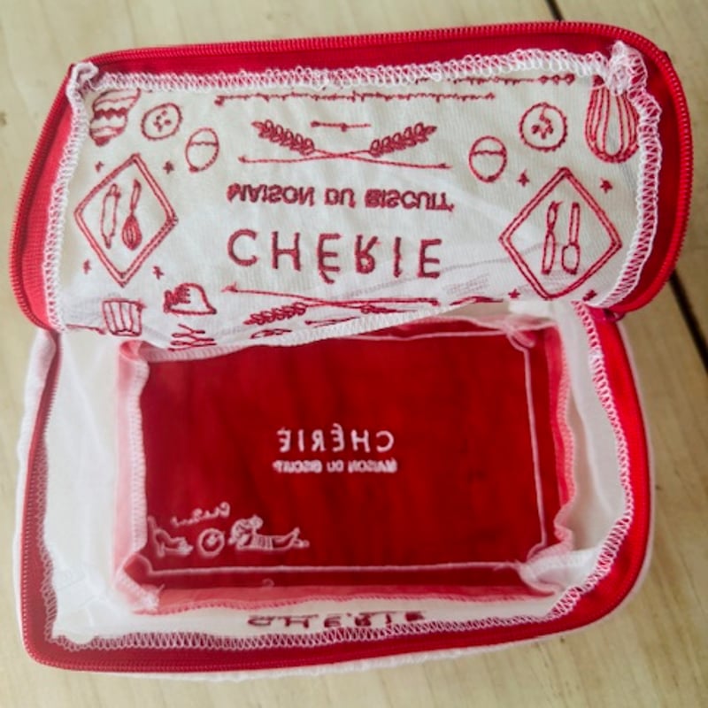 CHÉRIE/BT 【白】ビスキュイ缶ポーチ1枚 | CHERIE
