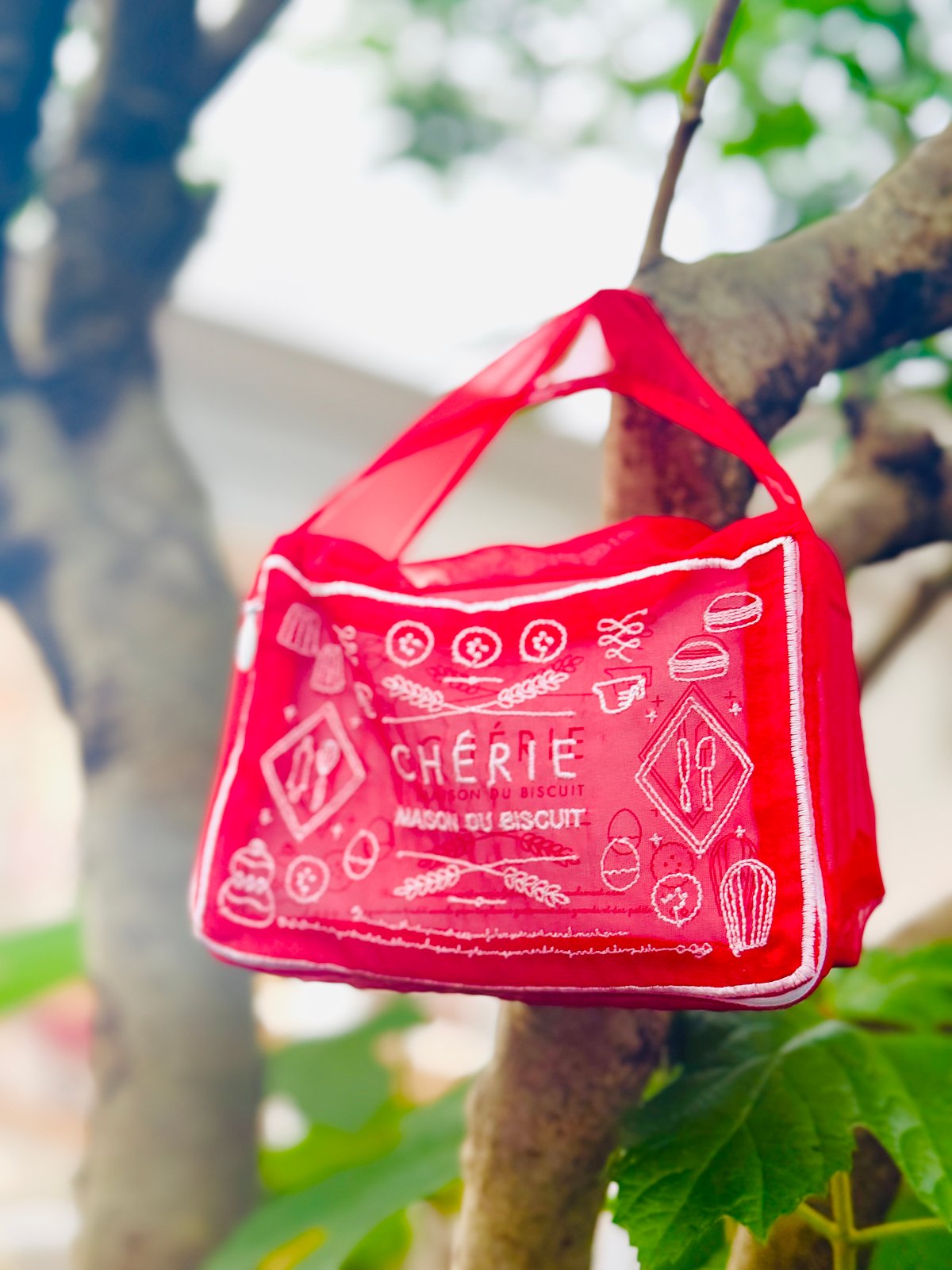 CHÉRIE/BT 【赤】ビスキュイ缶ポーチ1枚 | CHERIE