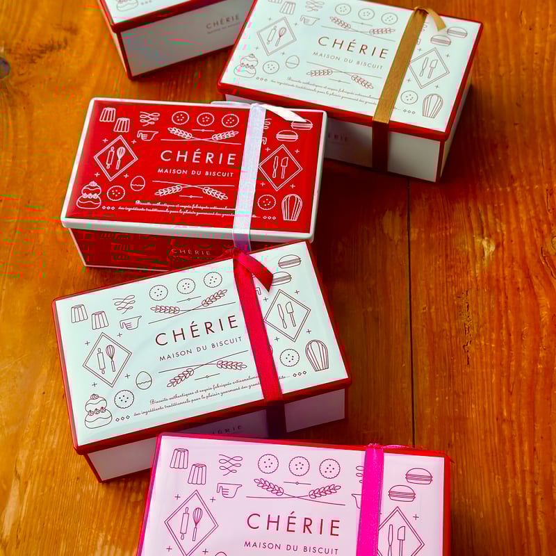 シェリーメゾンドビスキュイ ビスキュイナチュール2缶 トートバッグ S⭐︎新品 1缶/ビスキュイナチュール | CHERIE