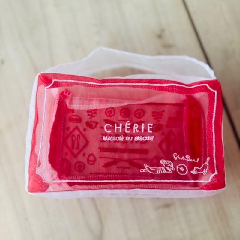 CHÉRIE/BT 【白】ビスキュイ缶ポーチ1枚 | CHERIE