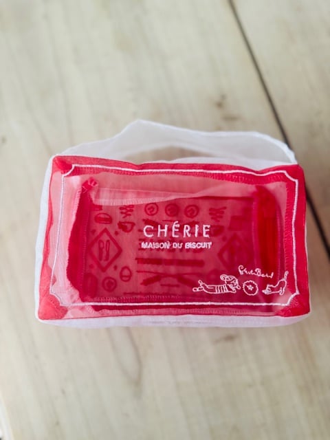 CHÉRIE/BT 【白】ビスキュイ缶ポーチ1枚 | CHERIE